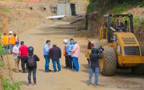 Alcaldía de Managua supervisa obras de revestimiento en el distrito VI