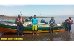 Fuerza Naval informa retención de 4 personas por entrada ilegal a Nicaragua