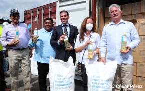 Nicaragua recibe más de 800 toneladas de alimentos de la Federación de Rusia