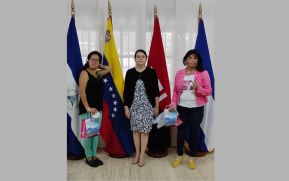 Presidenta de Petromujer visitó Embajada de Nicaragua en la República Bolivariana de Venezuela