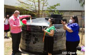 Bolivia entrega tanque de agua al Instituto Cristiano la Palabra (Inclap)