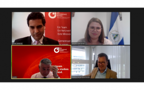 Embajadora de Nicaragua en reunión con asociación alemana de pequeñas y medianas empresas