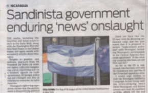El Gobierno Sandinista soporta el embate de las "noticias"