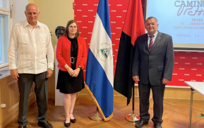 Nicaragua celebra el 42/19 en Berlín, Alemania