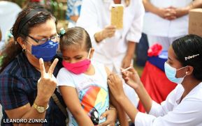 Nicaragua alcanza el 79% de su población vacunada contra la Covid-19
