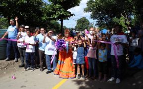 Familias del barrio Carlos Núñez cuentan con nuevas calles asfaltadas