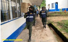 Ejército de Nicaragua realizó cargue, traslado y descargue de equipos médicos
