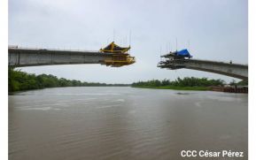 Construcción de puente Wawa Boom en la Costa Caribe Norte en su etapa final