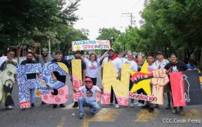 Nicaragüenses caminan y ratifican voluntad de vivir en paz en una Patria Libre