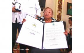 Entregan Orden de la Independencia Cultural Rubén Darío al maestro Jaime Granera Soto