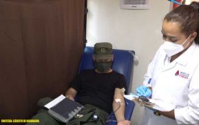 Fuerza Aérea participa en jornada de donación de sangre