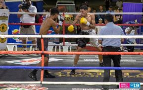 Electrizante velada de boxeo profesional en el Paseo Xolotlán en Managua