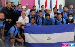 Selección Nacional de Fútbol es recibida con orgullo y alegría en Nicaragua