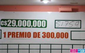 Premio mayor de lotería dedicado a las madres cayó en Managua