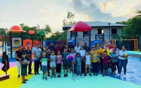 (+FOTOS): Gobierno Sandinista inaugura Parque Infantil en Mina El Limón