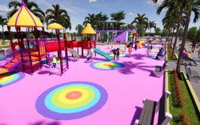 Alcaldía de Nueva Guinea comparte cómo lucirá el nuevo parque central del municipio