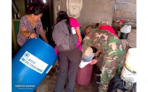 Ejército de Nicaragua participó en jornada de abatización en barrios del municipio de Jinotega