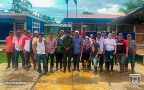 Batallón Ecológico BOSAWÁS se reunió con productores, ganaderos y comerciantes