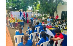 Juventud Sandinista entrega materiales deportivos a consejos departamentales y municipales