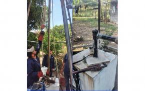 Enacal reparó el sistema de agua en la comunidad Puertas de Paris, en San Pedro de Lóvago