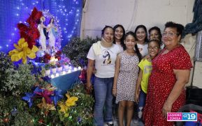 Familias de los distritos de Managua celebraron la tradicional Gritería