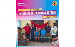 Entregan mejorados dos puestos de salud en Jinotepe, Carazo