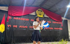 Federación de Estudiantes de Secundaria lleva a cabo el Festival de Oratoria alusivo al 45/19