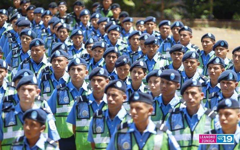 Nicaragua cuenta con nuevos oficiales de policía al servicio del pueblo