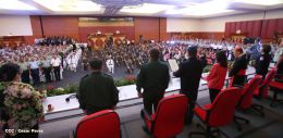 Daniel y Rosario presiden graduación de cadetes del Ejército de Nicaragua