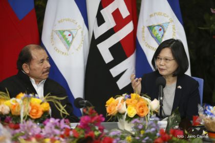 Presidente Daniel y Compañera Rosario reciben a la Presidenta de la República de China (Taiwán)
