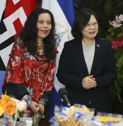 Presidente Daniel y Compañera Rosario reciben a la Presidenta de la República de China (Taiwán)