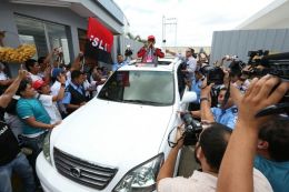 Así fue la llegada del verdadero Campeón a Nicaragua