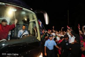 Daniel y Rosario junto al pueblo celebran 38 años del Repliegue a Masaya