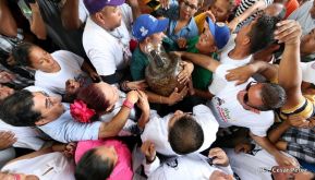 Santo Domingo ya se encuentra en su trono de Las Sierritas