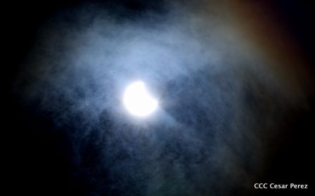 Eclipse solar visto desde Nicaragua