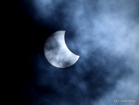 Eclipse solar visto desde Nicaragua