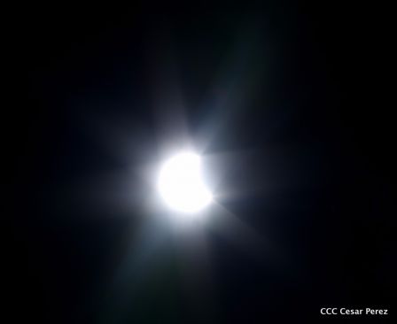 Eclipse solar visto desde Nicaragua