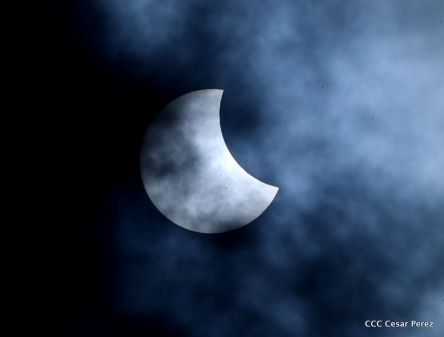 Eclipse solar visto desde Nicaragua