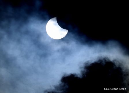Eclipse solar visto desde Nicaragua