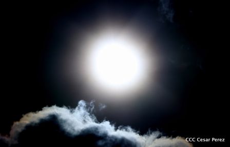 Eclipse solar visto desde Nicaragua