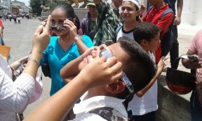 Eclipse solar visto desde Nicaragua