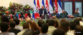 Acto del 38 aniversario de fundación del Ejército de Nicaragua