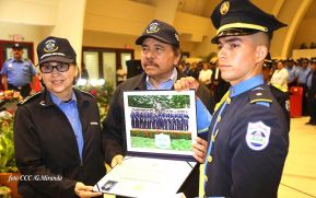 Acto de la Vigésima Promoción de Damas y Caballeros Cadetes de la Academia de Policía Walter Mendoza Martínez