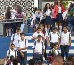 Nicaragua inaugura Año Escolar 2019 en Cantos de Vida y Esperanza