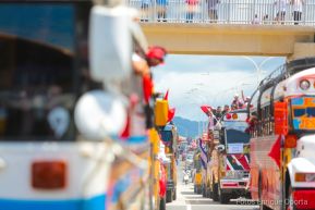Caravanas de la victoria entran a Managua