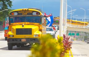 Caravanas de la victoria entran a Managua