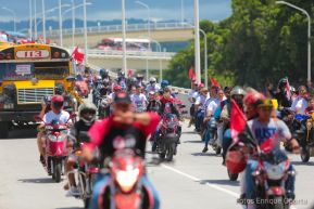 Caravanas de la victoria entran a Managua