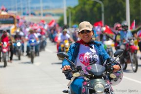 Caravanas de la victoria entran a Managua
