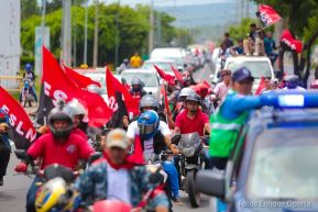 Caravanas de la victoria entran a Managua