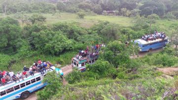 Caravanas de la victoria entran a Managua